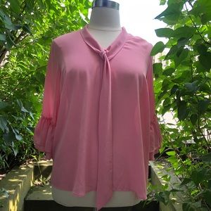 Eloquii Blouse with Ruffle Sleeves